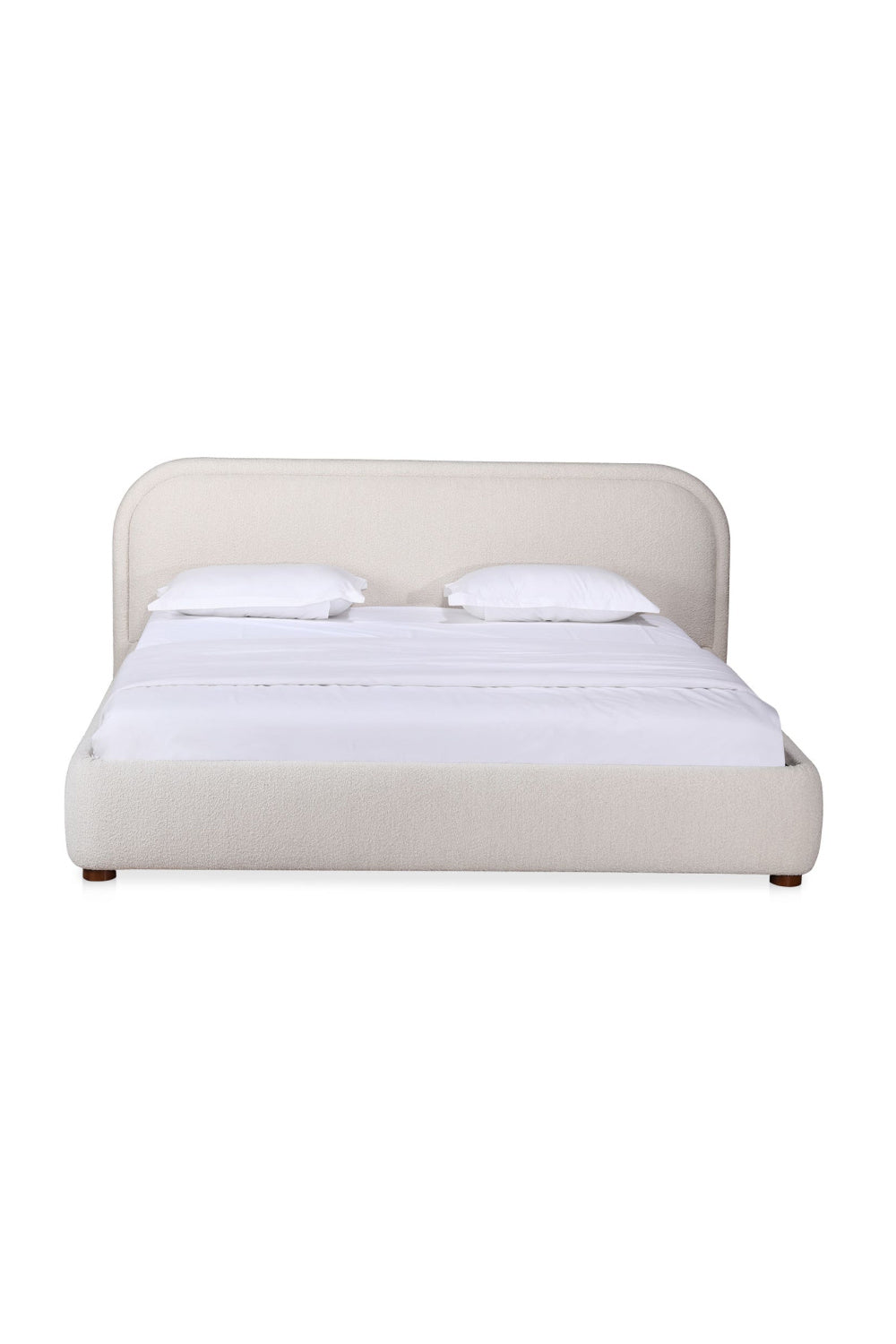   Modern European furniture - Beige Velvet Queen Bed - www.oroa.com | Oroa.com