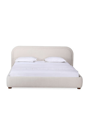   Modern European furniture - Beige Velvet Queen Bed - www.oroa.com | Oroa.com
