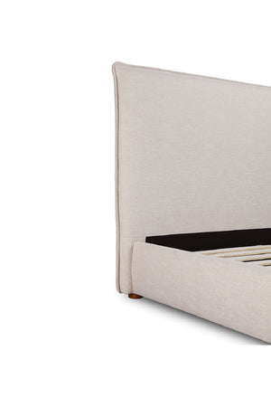 Beige Linen Blend Bed | Novi Living Luzon | Oroa.com