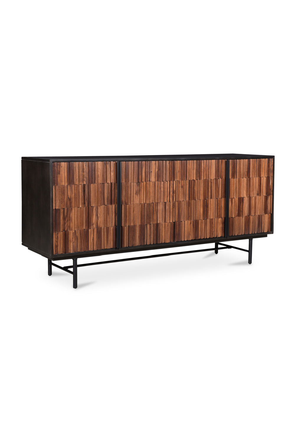   Modern European furniture - Reeded Wood 4-Door Sideboard - www.oroa.com | Oroa.com