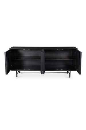   Modern European furniture - Reeded Wood 4-Door Sideboard - www.oroa.com | Oroa.com