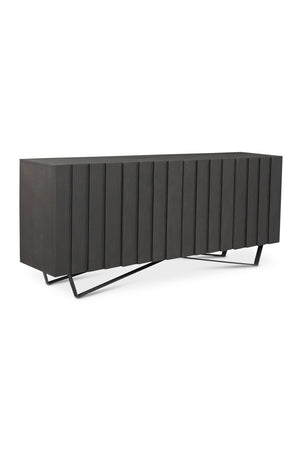 Modern European furniture - Dark Mango Wood 4-Door Sideboard - www.oroa.com