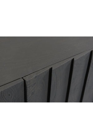 Modern European furniture - Dark Mango Wood 4-Door Sideboard - www.oroa.com