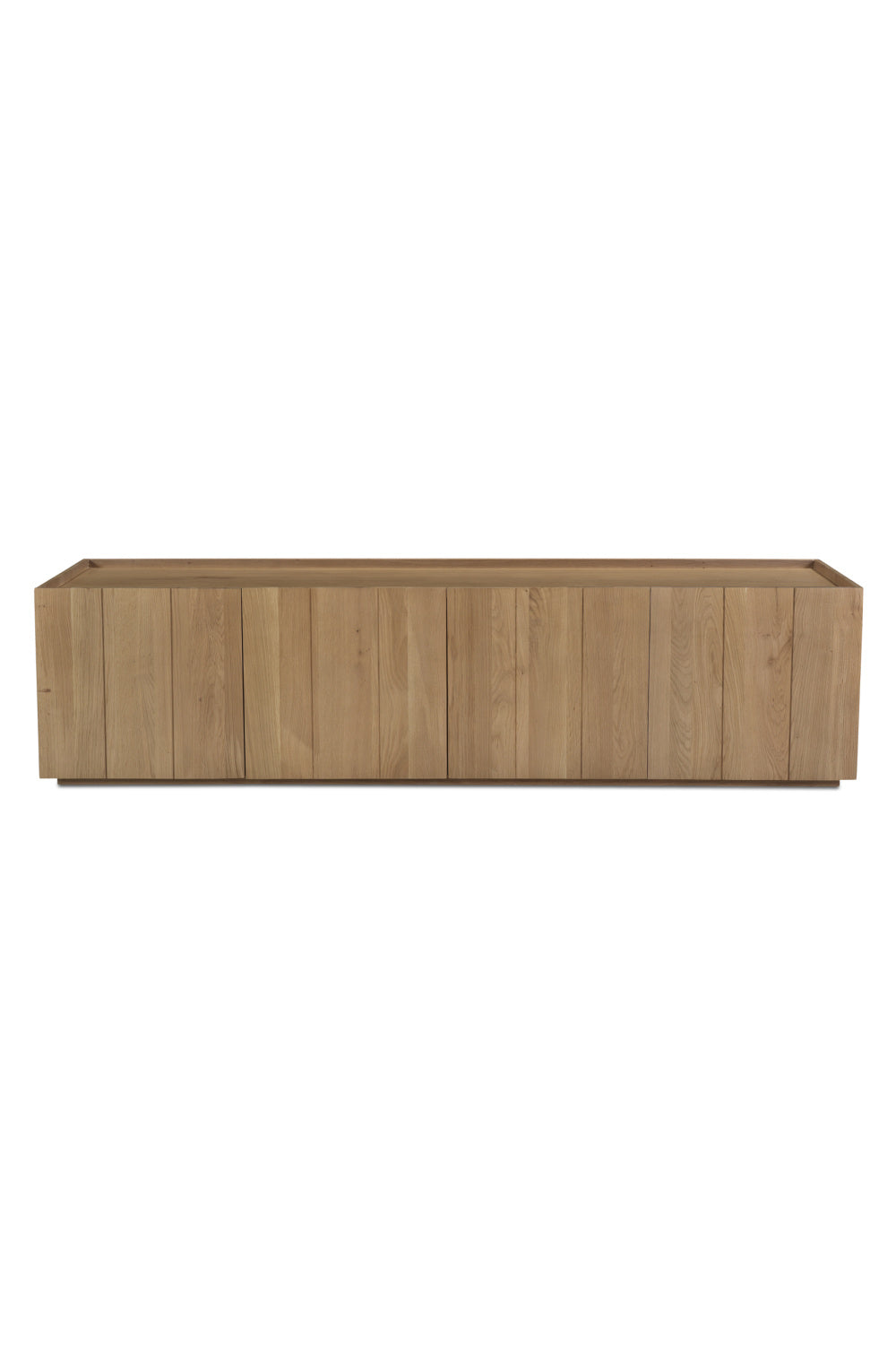 Modern European furniture - Natural Oak 4-Door Media Cabinet - www.oroa.com