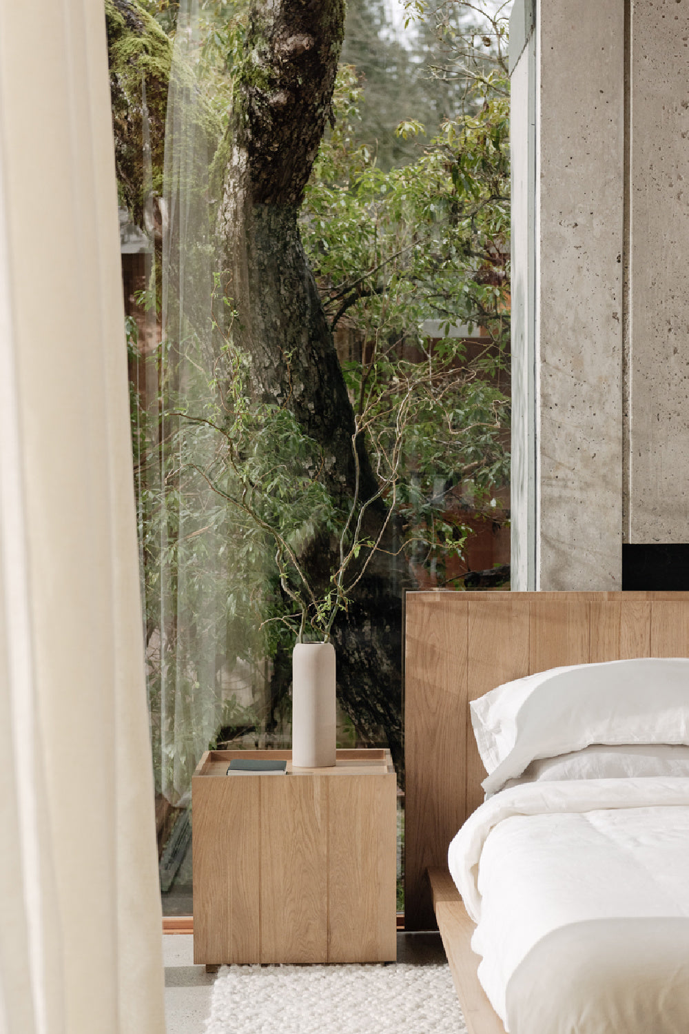 Modern European furniture - Natural Oak Nightstand - www.oroa.com