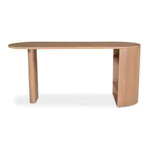 Modern European furniture - Natural Oak 3-Open Shelf Desk - www.oroa.com