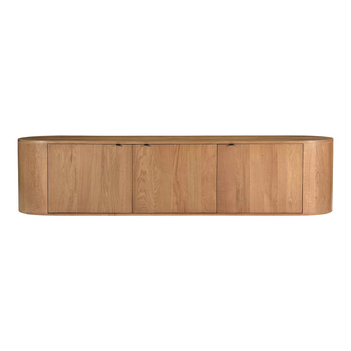 Modern European furniture - Natural Oak 3-Door Media Bench - www.oroa.com