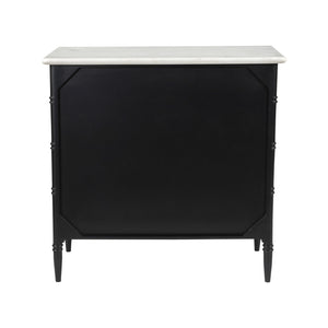 Modern European furniture - Black 5-Drawer Chest - www.oroa.com