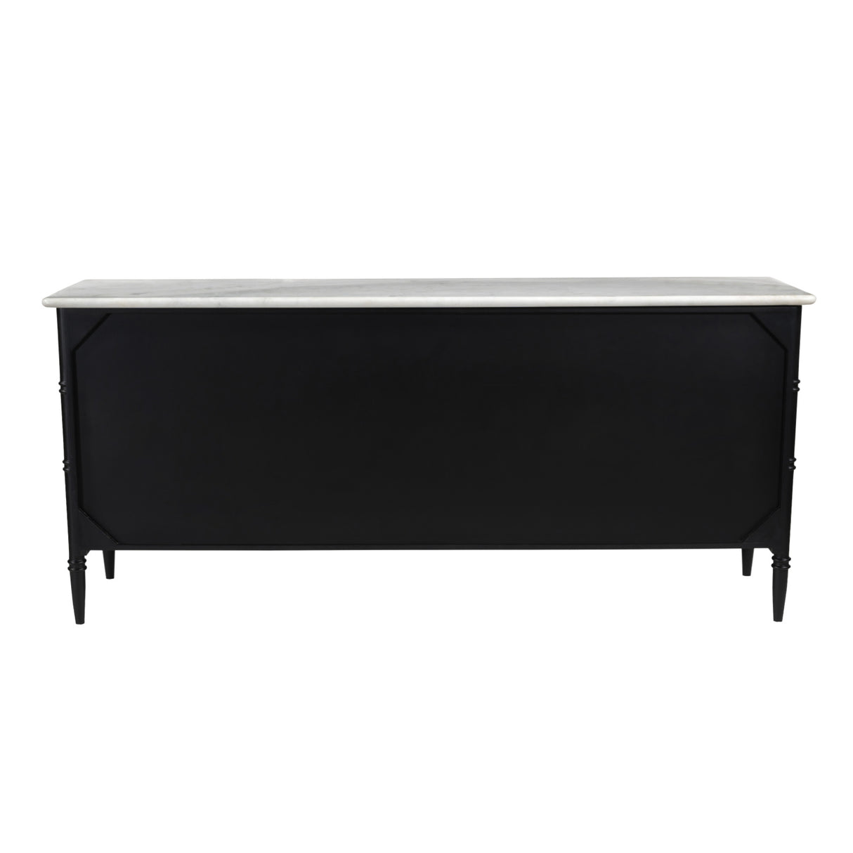 Modern European furniture - Black 6-Drawer Chest - www.oroa.com