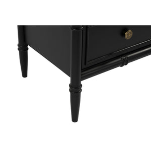 Modern European furniture - Black 6-Drawer Chest - www.oroa.com