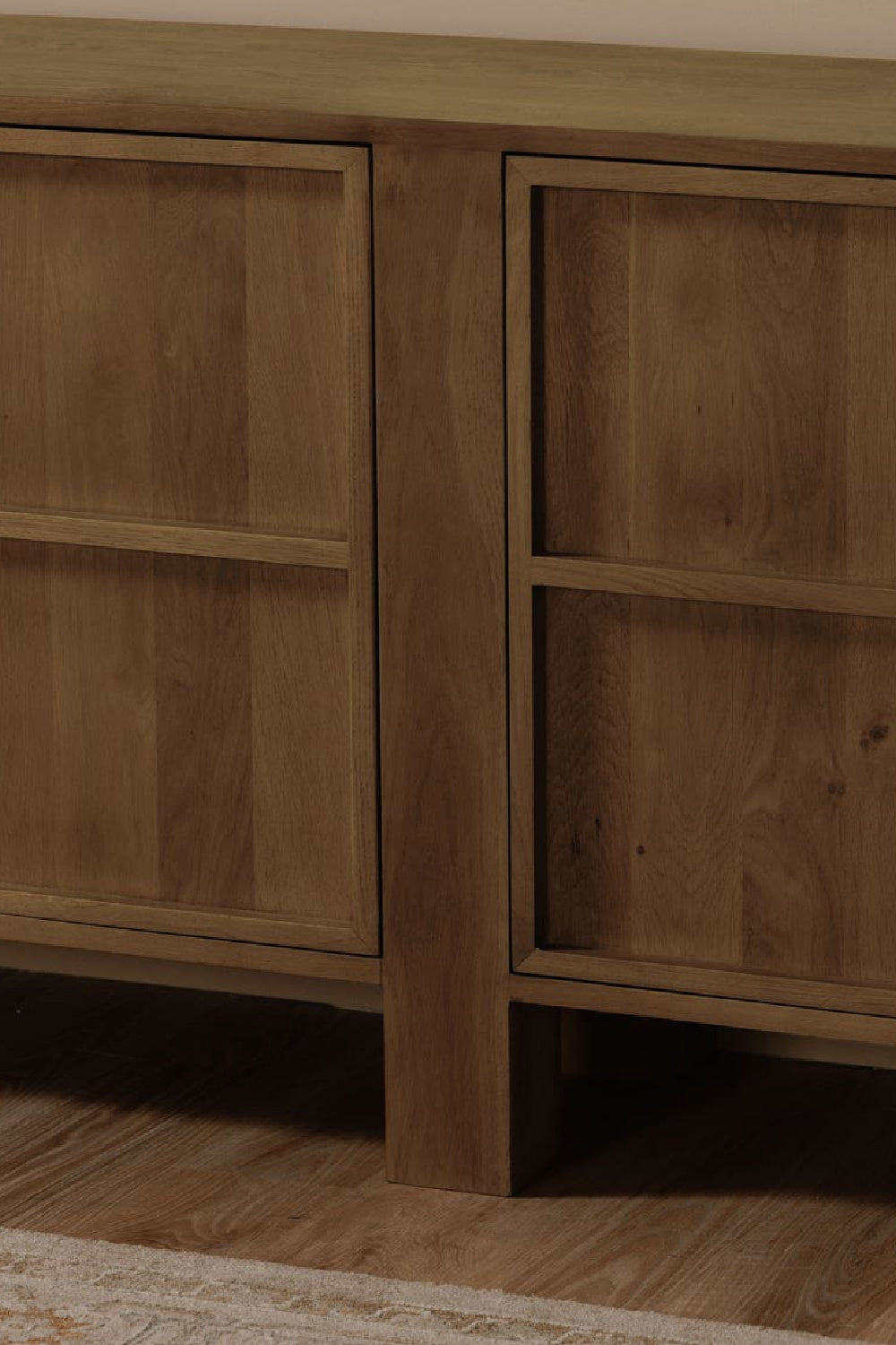   Modern European furniture - Japandi Oak 4-Door Sideboard - www.oroa.com | Oroa.com