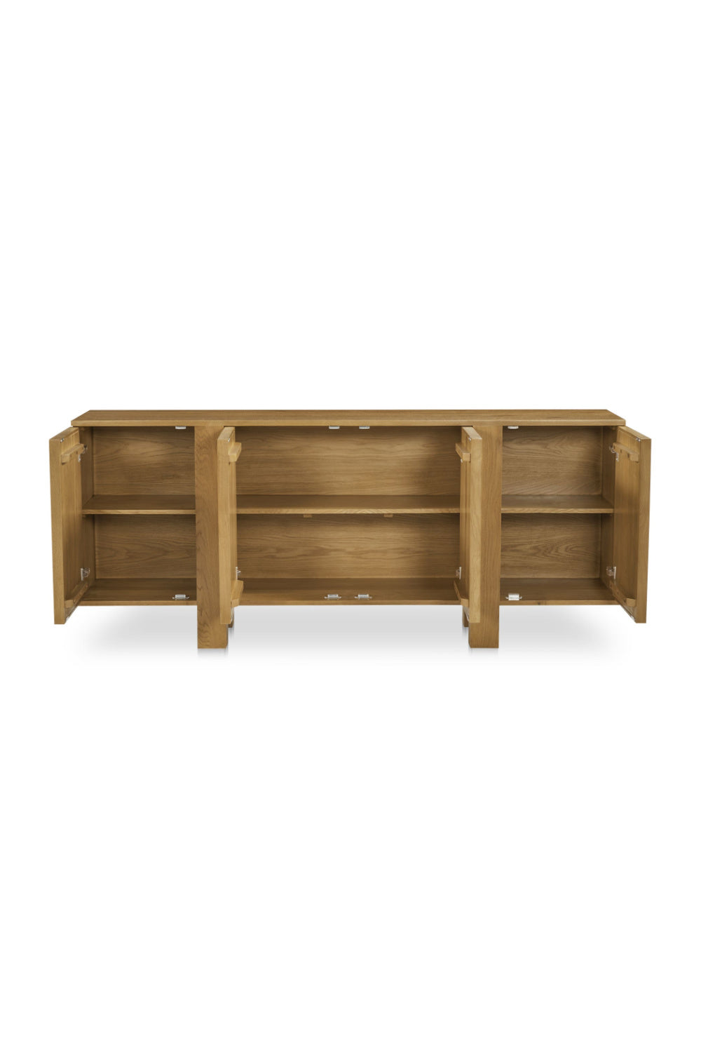   Modern European furniture - Japandi Oak 4-Door Sideboard - www.oroa.com | Oroa.com
