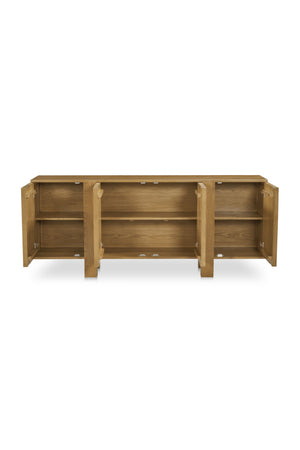   Modern European furniture - Japandi Oak 4-Door Sideboard - www.oroa.com | Oroa.com