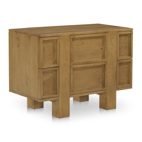 Modern European furniture - Oak 6-Drawer Nightstand - www.oroa.com