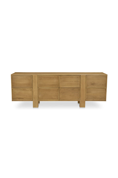Modern European furniture - Japandi Oak 8-Drawer Dresser - www.oroa.com