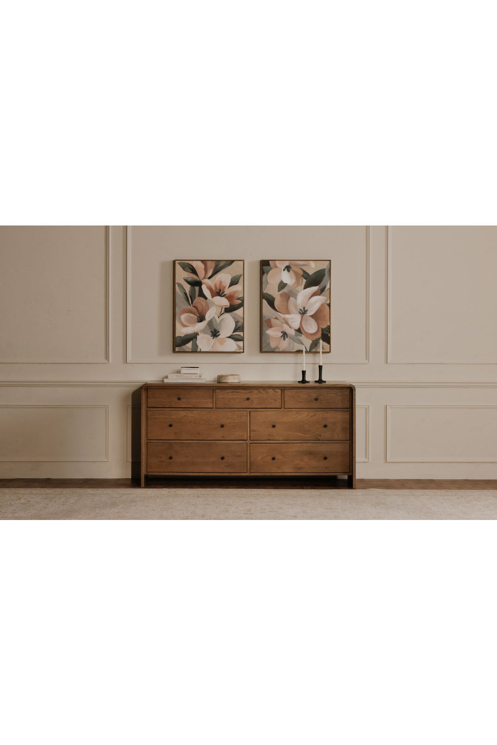 Modern European furniture - Solid Oak 7-Drawer Dresser - www.oroa.com