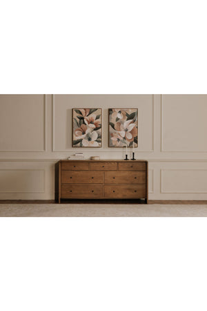 Modern European furniture - Solid Oak 7-Drawer Dresser - www.oroa.com