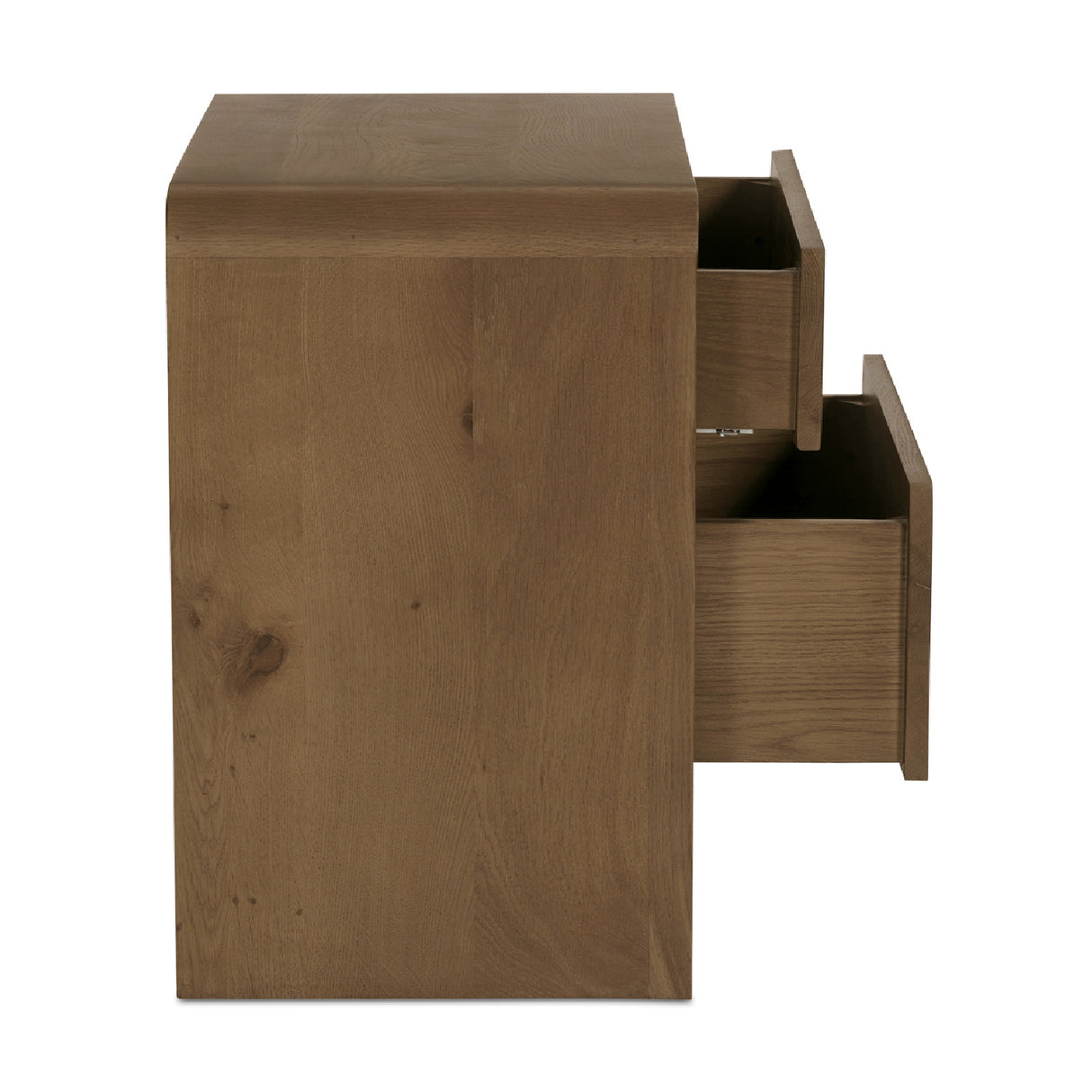 Modern European furniture - 2-Drawer Solid Oak Nightstand - www.oroa.com