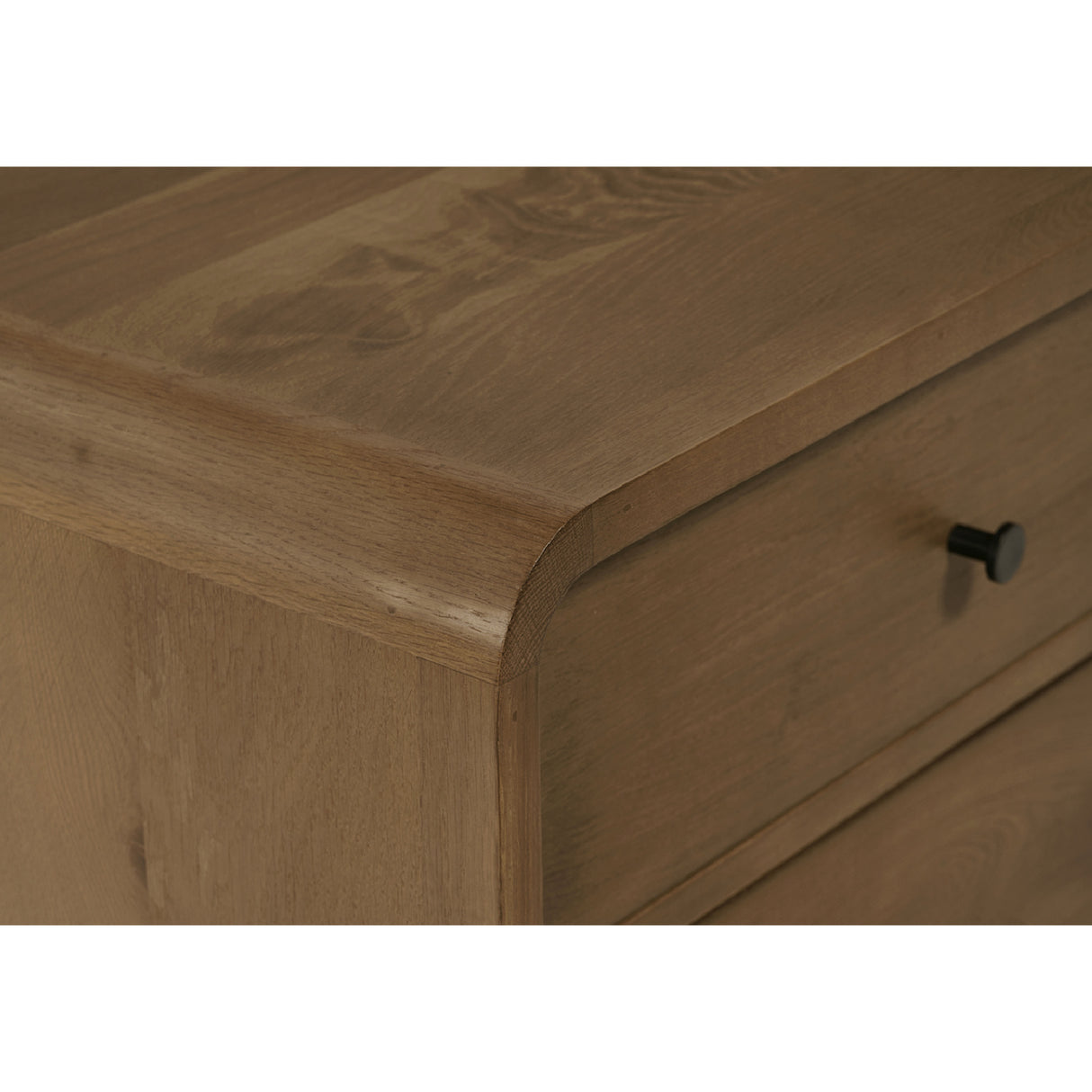 Modern European furniture - 2-Drawer Solid Oak Nightstand - www.oroa.com