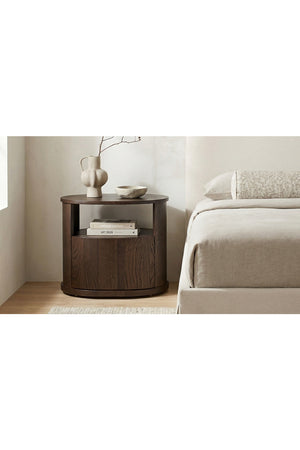 Modern European furniture - Oak 1-Drawer Nightstand - www.oroa.com