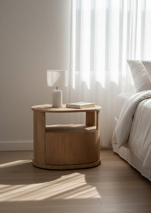 Modern European furniture - Oak 1-Drawer Nightstand - www.oroa.com