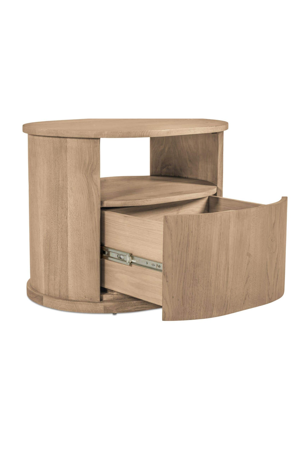 Modern European furniture - Oak 1-Drawer Nightstand - www.oroa.com