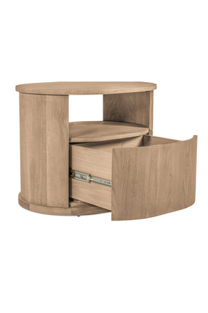 Modern European furniture - Oak 1-Drawer Nightstand - www.oroa.com