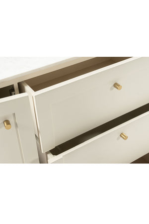  Modern European furniture - Marble Top Wooden Sideboard - www.oroa.com | Oroa.com