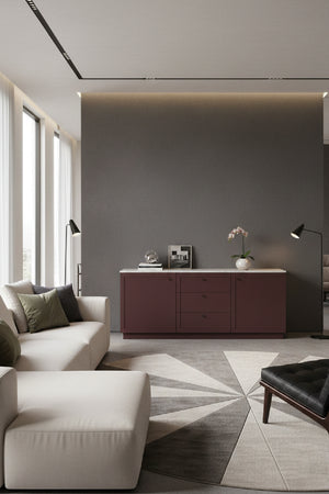   Modern European furniture - Marble Top Wooden Sideboard - www.oroa.com | Oroa.com