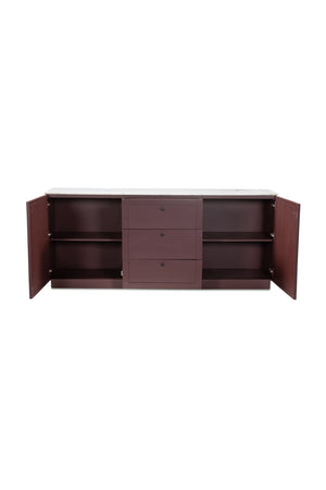   Modern European furniture - Marble Top Wooden Sideboard - www.oroa.com | Oroa.com