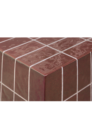 Glazed Concrete Outdoor Side Table | Novi Living Farren | Oroa.com