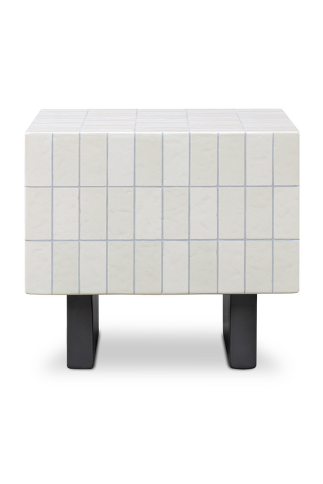 Glazed Concrete Outdoor Side Table | Novi Living Farren | Oroa.com