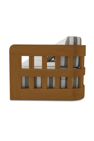   Modern European furniture - Stripe Cushioned Outdoor Sofa - www.oroa.com | Oroa.com