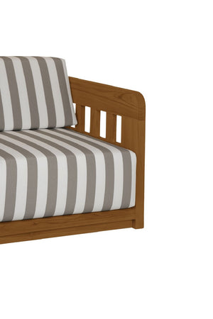   Modern European furniture - Stripe Cushioned Outdoor Sofa - www.oroa.com | Oroa.com