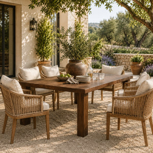   Modern European furniture - Solid Teak Outdoor Dining Table - www.oroa.com | Oroa.com