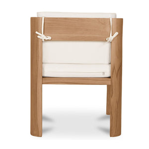   Modern European furniture - White Padded Outdoor Dining Chair - www.oroa.com | Oroa.com