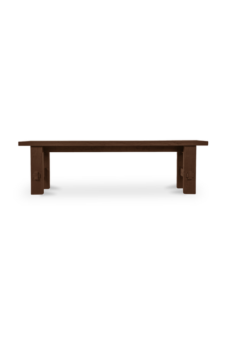 Slatted Teak Outdoor Dining Bench | Novi Living Esmond | Oroa.com