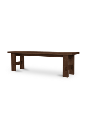 Slatted Teak Outdoor Dining Bench | Novi Living Esmond | Oroa.com