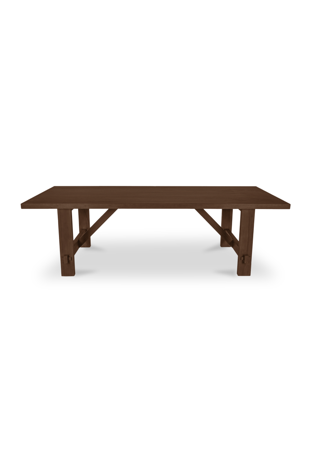   Slatted Teak Outdoor Dining Table | Oroa.com