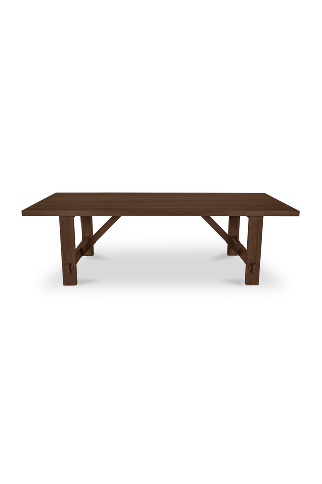 Slatted Teak Outdoor Dining Table | Novi Living Esmond | Oroa.com