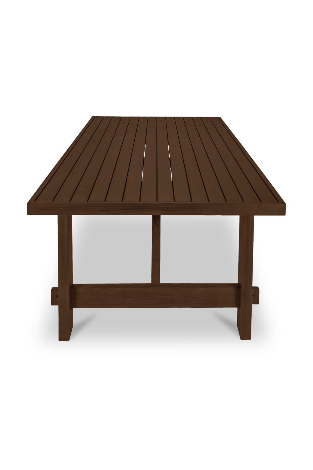   Slatted Teak Outdoor Dining Table | Oroa.com