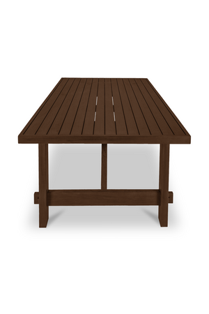   Slatted Teak Outdoor Dining Table | Oroa.com