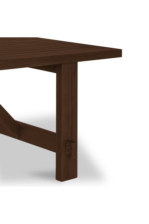   Slatted Teak Outdoor Dining Table | Oroa.com
