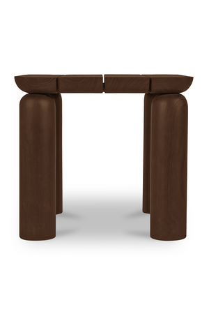 Brown Teak Outdoor Side Table | Novi Living Barclay | Oroa.com