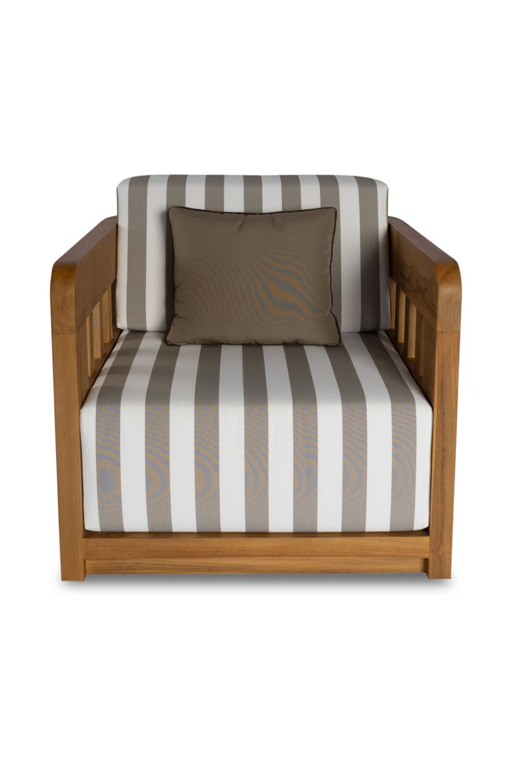 Brown Stripe Outdoor Accent Chair | Novi Living Adelaide | Oroa.com