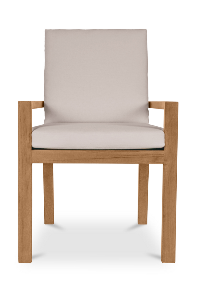 White Cushioned Outdoor Dining Chair | Novi Living Mateo | Oroa.com