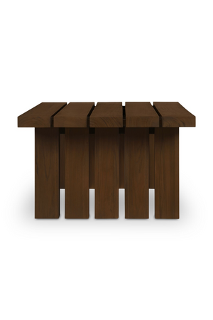 Slatted Teak Outdoor Coffee Table | Novi Living Denby | Oroa.com