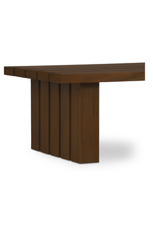 Slatted Teak Outdoor Coffee Table | Novi Living Denby | Oroa.com