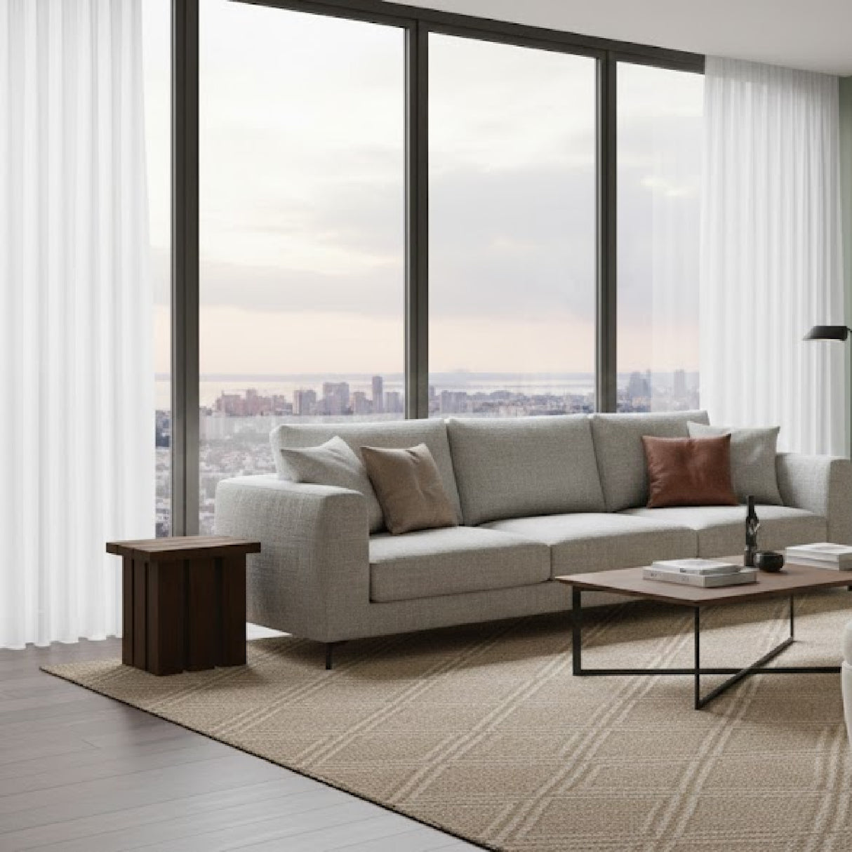   Slatted Teak Outdoor Side Table | Oroa.com