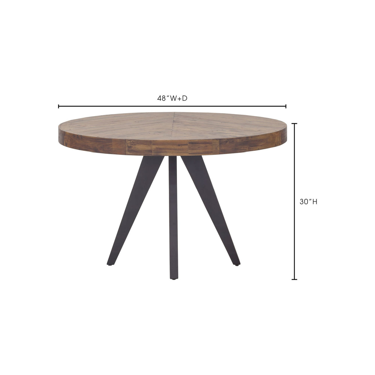 Modern European furniture - Parquet Patterned Wooden Dining Table - www.oroa.com